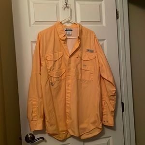 Mens long sleeve Columbia button up